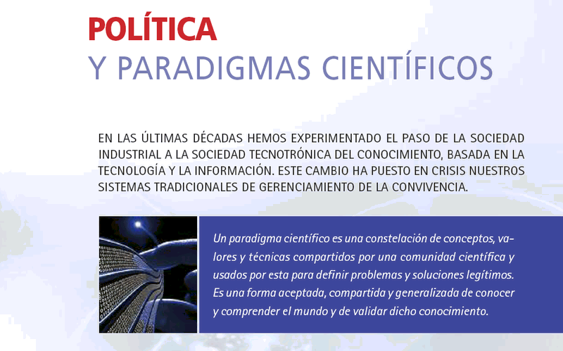 Sociedad del conocimiento - Nuevos paradigmas cientficos